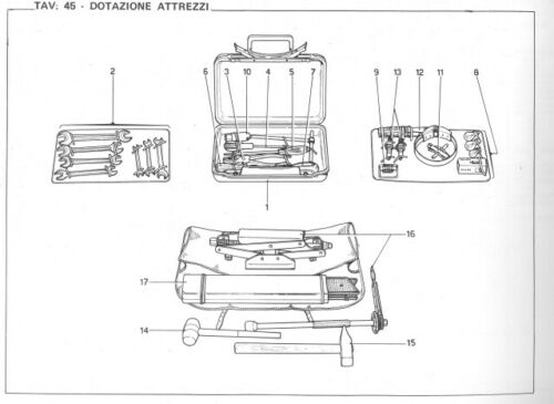 1971-72 Ferrari 365 GTC/4 Tool Kit